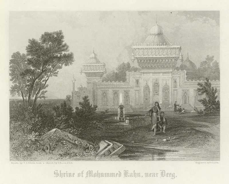 Mohammed Khans helligdom, nær Deeg, Indien af Thomas Colman Dibdin