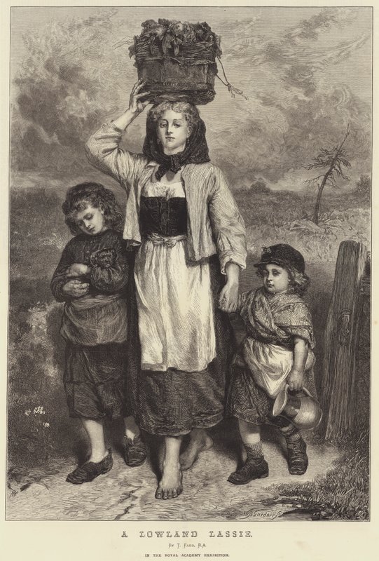 En Lowland Lassie af Thomas Faed