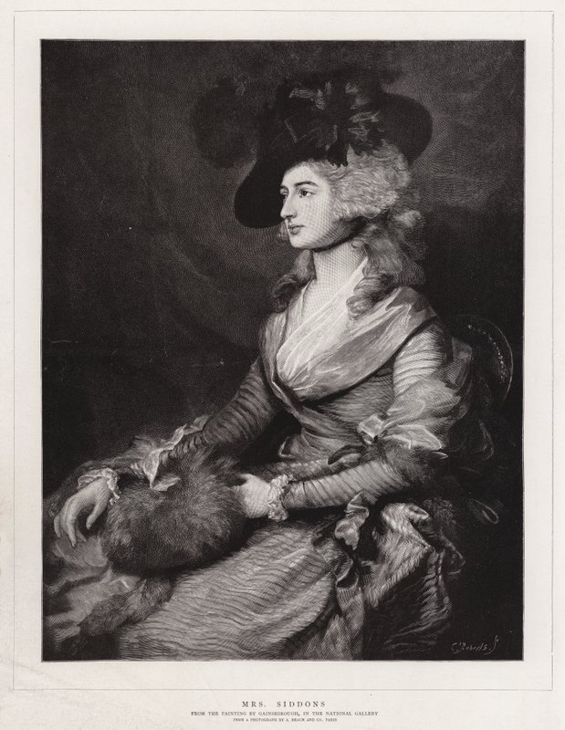 Fru Siddons af Thomas Gainsborough