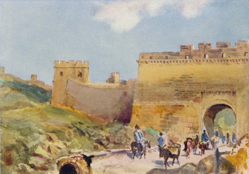Nankow Pass, Porten til Den Kinesiske Mur af Thomas Hodgson Liddell