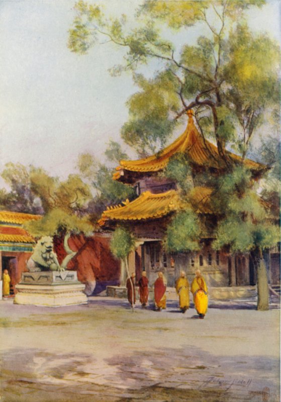 Pailau i Lama-templet, Peking af Thomas Hodgson Liddell