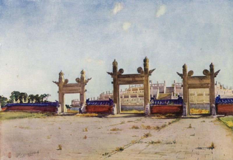 Peking, Himlens Tempel, Offeralteret af Thomas Hodgson Liddell