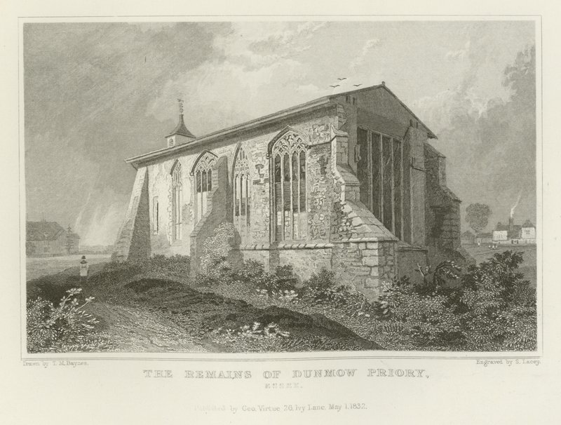 Resterne af Dunmow Priory, Essex af Thomas Mann Baynes
