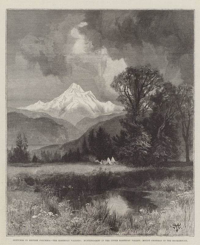 Skitser i British Columbia af Thomas Moran