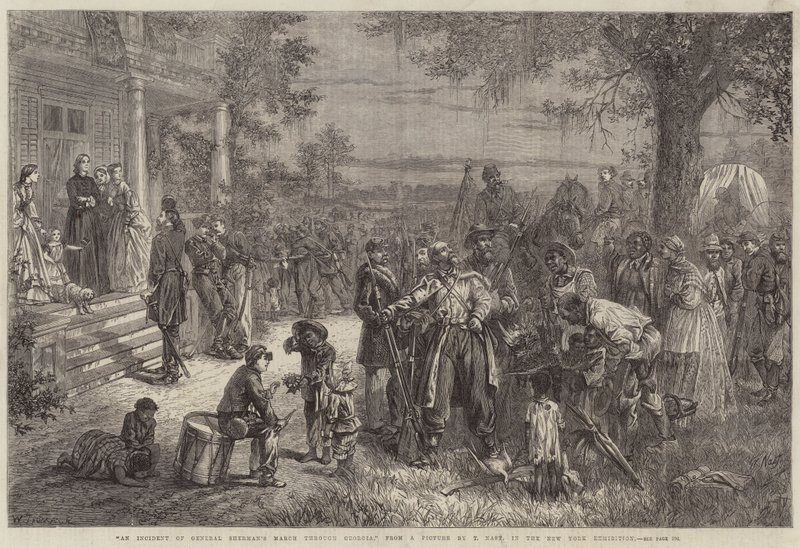 En hændelse i forbindelse med general Shermans march gennem Georgia af Thomas Nast