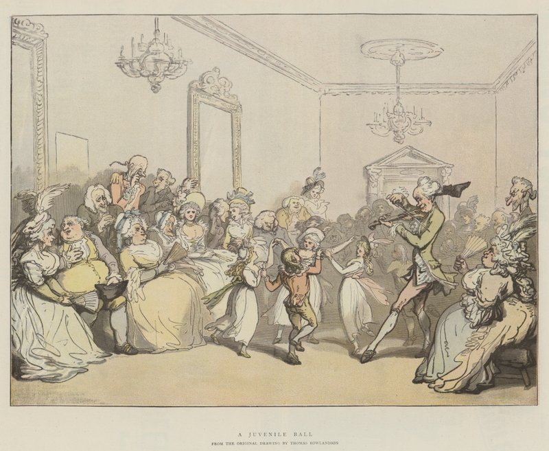 Et ungdomsbal af Thomas Rowlandson