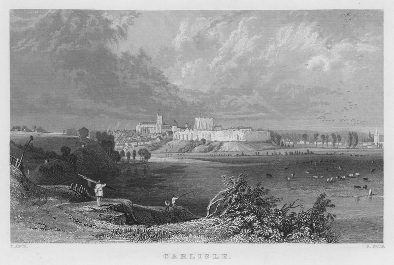 Carlisle (gravering) af Thomas (after) Allom