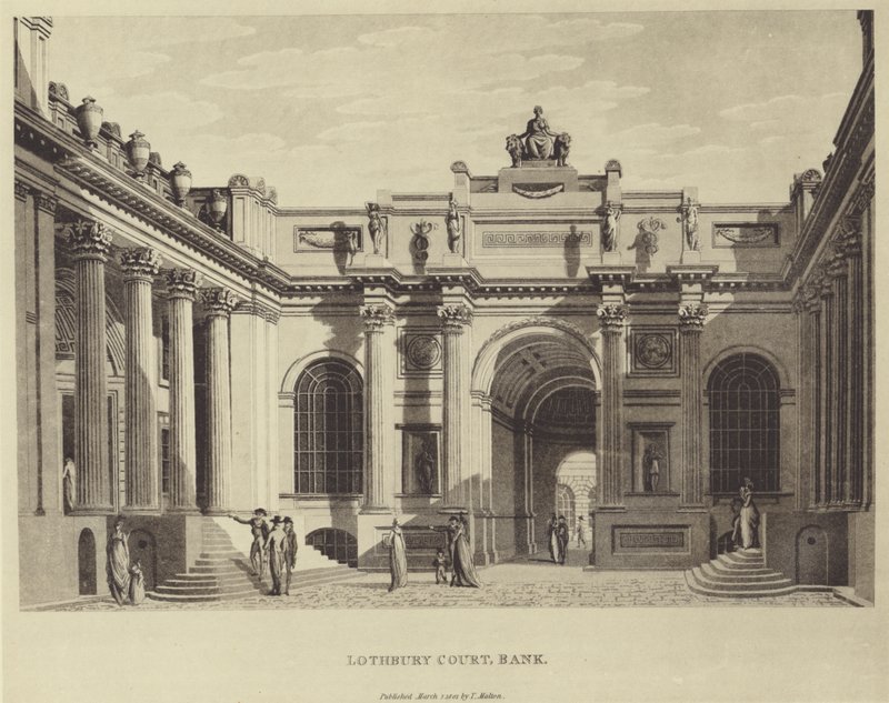 Lothbury Court, Bank of England af Thomas (after) Malton