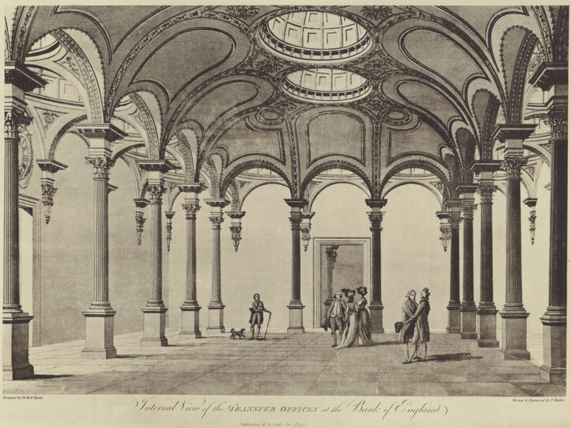 Sir Robert Taylors overførselskontor, Bank of England af Thomas (after) Malton