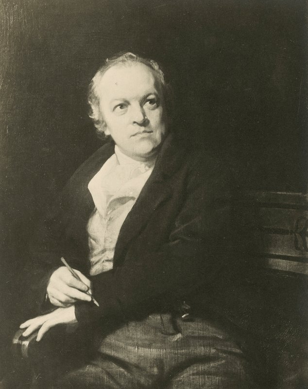 William Blake, engelsk digter og kunstner (litho) af Thomas (after) Phillips