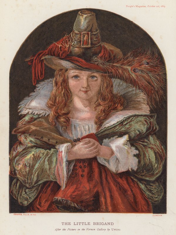Le Chapeau de Brigand (farvelitografi) af Thomas (after) Uwins