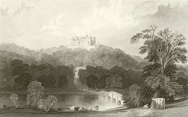 Belvoir Castle, Leicestershire af Thomas Allom