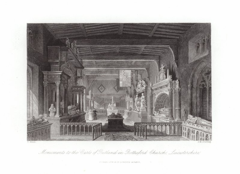 Bottesford kirke af Thomas Allom