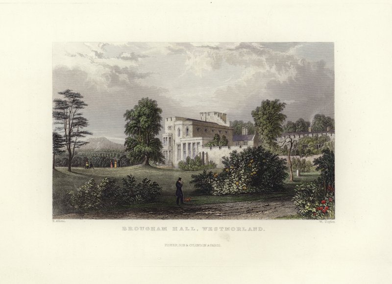 Brougham Hall af Thomas Allom