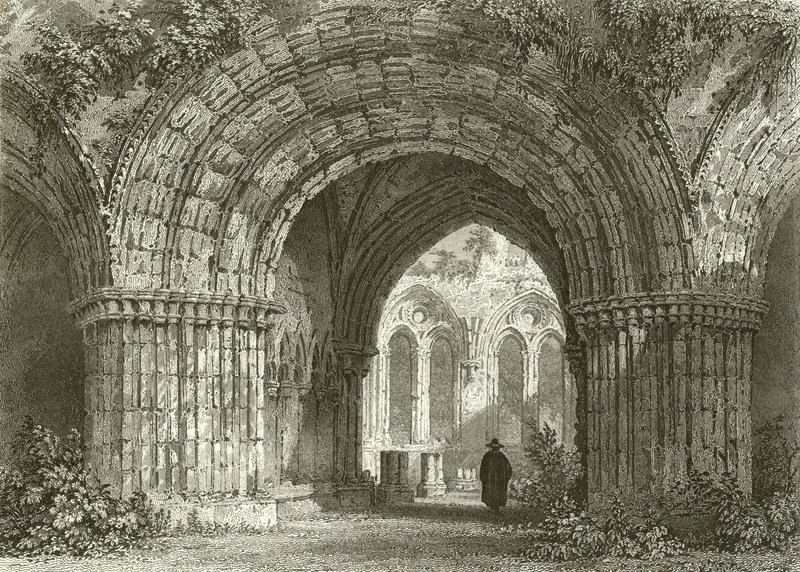 Chapter House, Furness Abbey af Thomas Allom