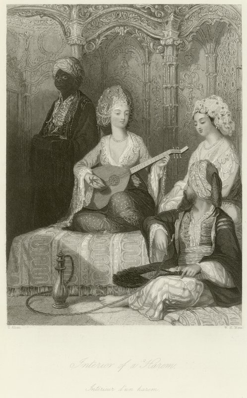 Interiør af et Harem af Thomas Allom