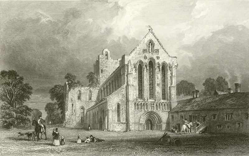 Lanercost Priory, Cumberland af Thomas Allom