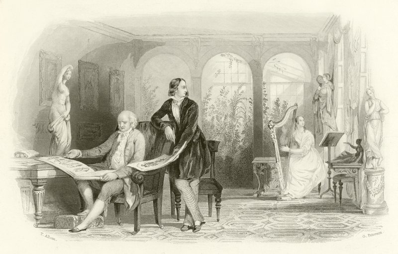 Kærlighedens tidlige drømme af Thomas Allom