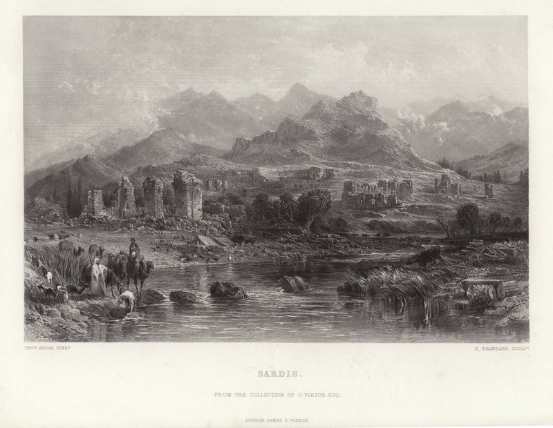 Sardis af Thomas Allom