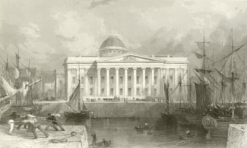 Det nye toldhus, Liverpool af Thomas Allom