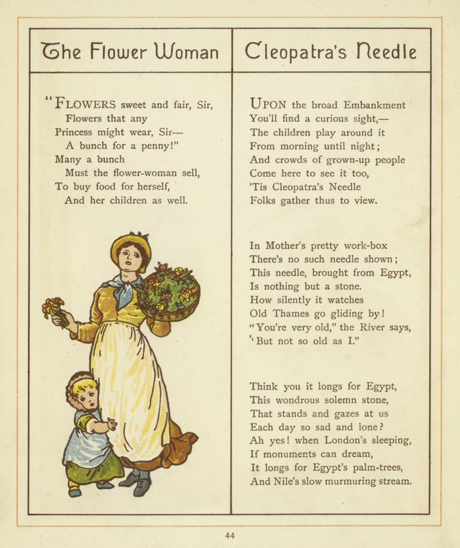 Blomsterkvinden af Thomas Crane