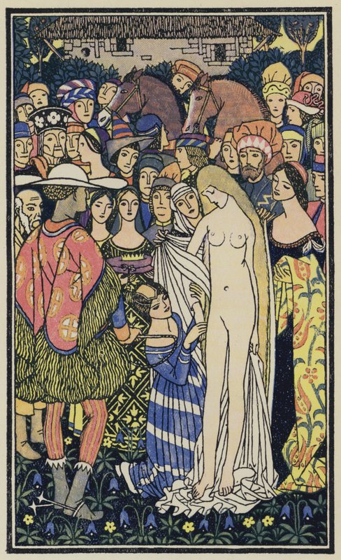 Illustration til Boccaccios Dekameron (farvelitografi) af Thomas Derrick