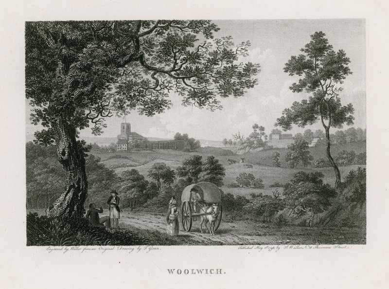 Udsigt over Woolwich af Thomas Girtin