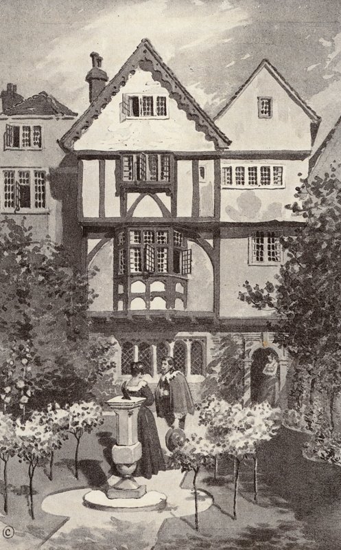 Det grå hus (litografi) af Thomas Hamilton Crawford