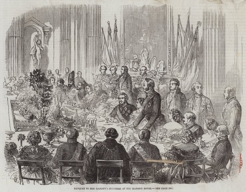 Banket til Hendes Majestæts Ministre i Mansion House af Thomas Harrington Wilson