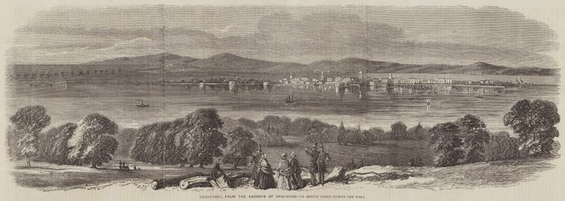 Cronstadt, fra Orenbaums haver af Thomas Harrington Wilson