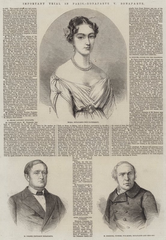 Vigtig retssag i Paris, Bonaparte mod Bonaparte af Thomas Harrington Wilson