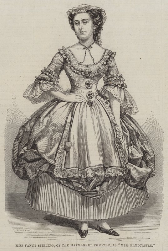 Miss Fanny Stirling, fra Haymarket Theatre, som Miss Hardcastle af Thomas Harrington Wilson
