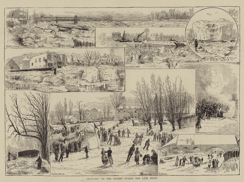 Skitser på Themsen under den sene frost af Thomas Harrington Wilson