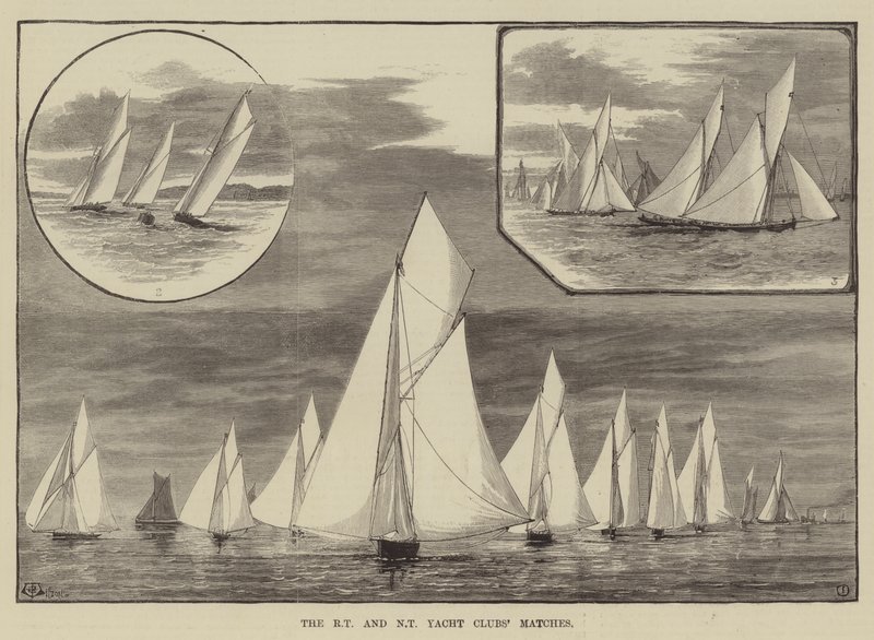 The Royal Thames og New Thames Yacht Clubs kampe af Thomas Harrington Wilson