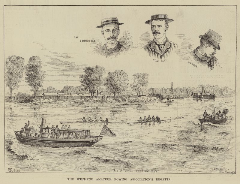 West-End Amateur Roing Association Regatta af Thomas Harrington Wilson