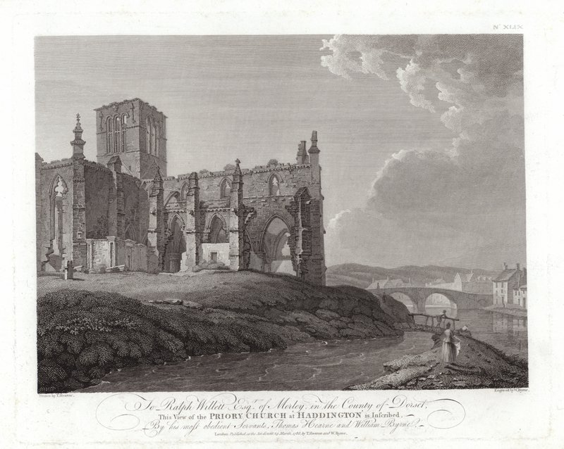 Priory Church i Haddington af Thomas Hearne