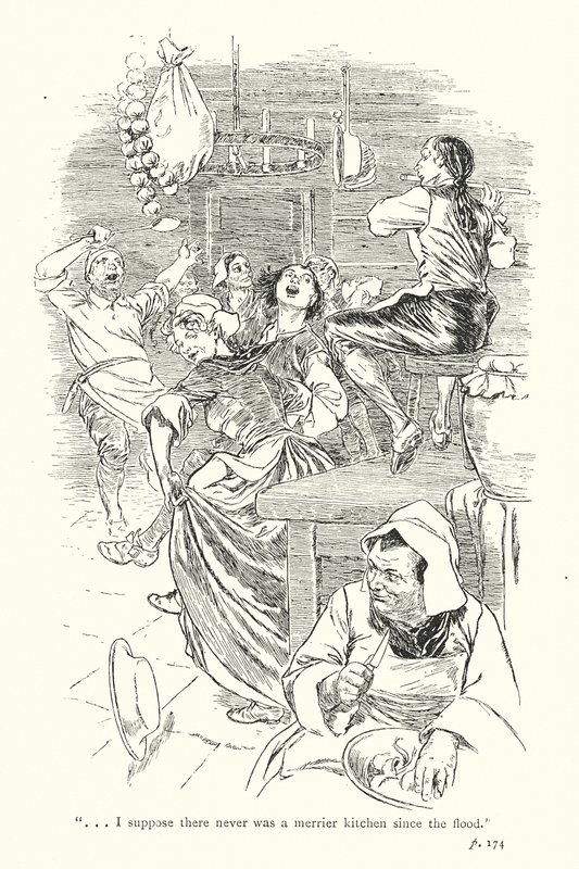Illustration til A Sentimental Journey af Laurence Sterne (litografi) af Thomas Heath Robinson