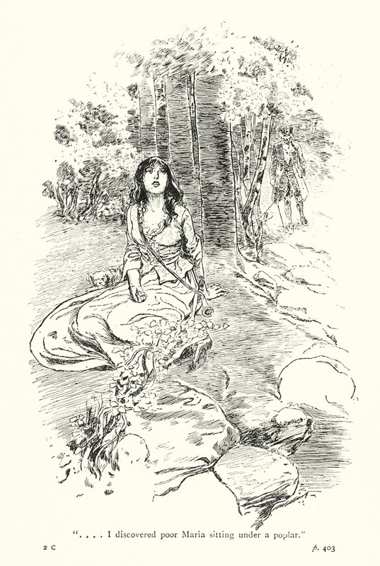 Illustration til A Sentimental Journey af Laurence Sterne (litografi) af Thomas Heath Robinson
