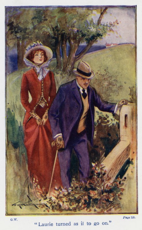 Illustration til Good Wives af Louisa M Alcott (farvelitografi) af Thomas Heath Robinson