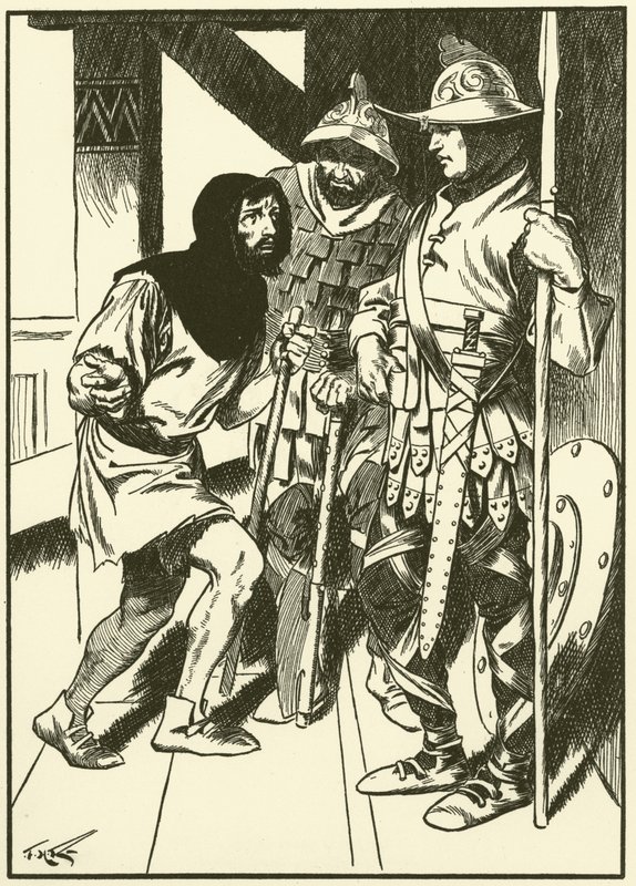 Kulbrænderen på slottet (kobberstik) af Thomas Heath Robinson