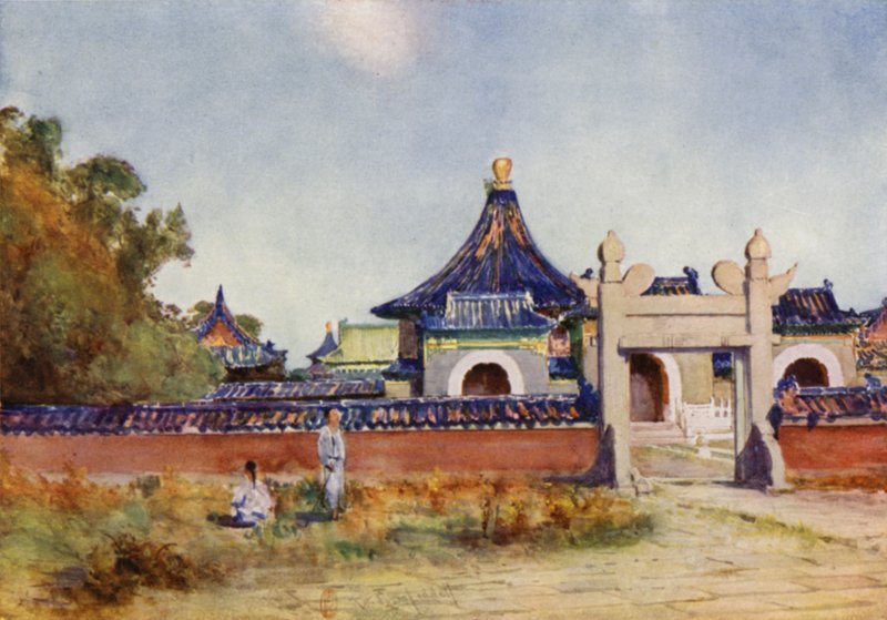 Peking, Kejserens klædetempel, Himlens tempel af Thomas Hodgson Liddell