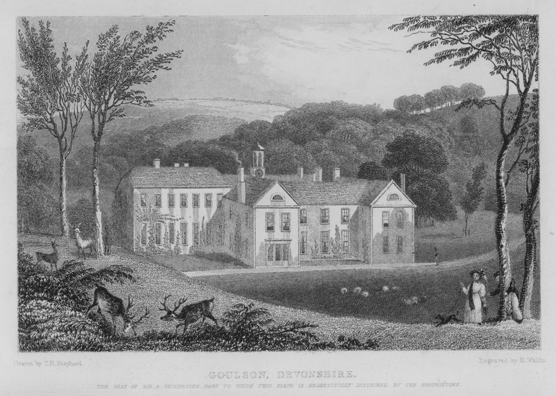 Goulson, Devonshire (gravering) af Thomas Hosmer (after) Shepherd