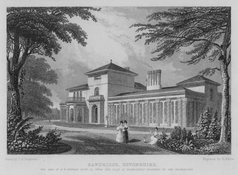 Sandridge, Devonshire (gravering) af Thomas Hosmer (after) Shepherd