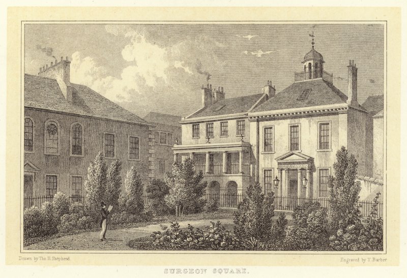 Surgeon Square (gravering) af Thomas Hosmer (after) Shepherd