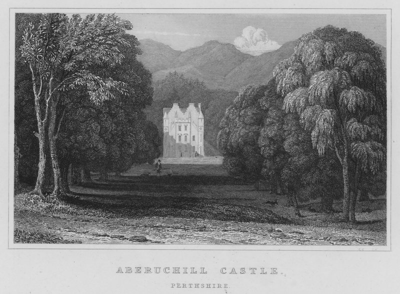 Aberuchill Castle, Perthshire (gravering) af Thomas Hosmer Shepherd