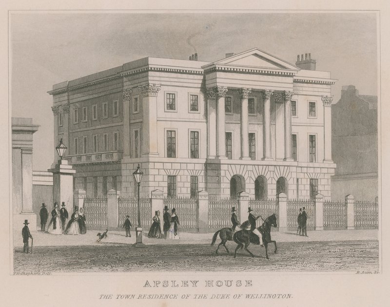 Apsley House, Hyde Park Corner, London, residensen for hertugen af Wellington af Thomas Hosmer Shepherd