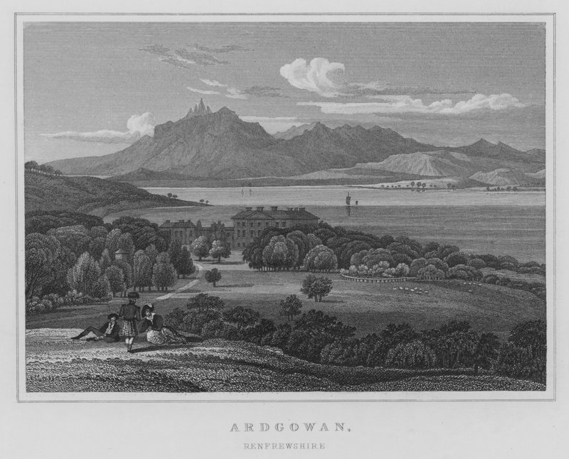Ardgowan, Renfrewshire (gravering) af Thomas Hosmer Shepherd