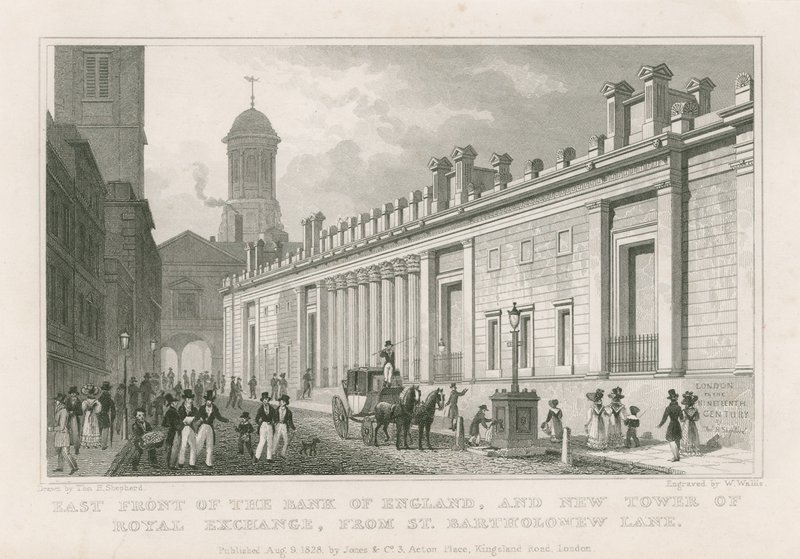 Bank of England, Sir John Soanes fronter af Thomas Hosmer Shepherd