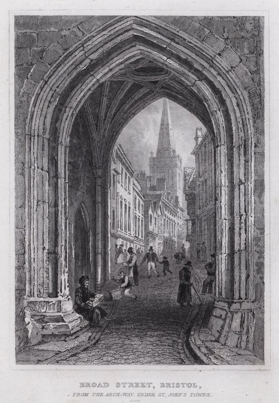 Broad Street, Bristol, fra Arch-Way, under St John