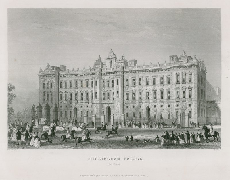 Buckingham Palace af Thomas Hosmer Shepherd